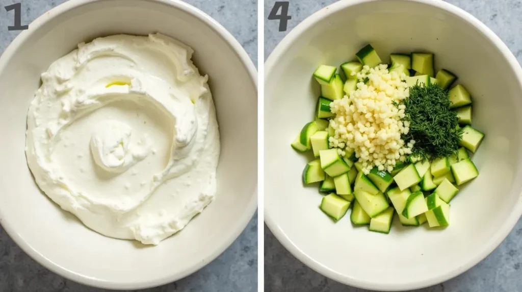 Prepare the Tzatziki Sauce