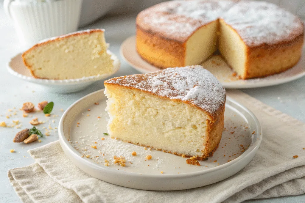 image of a freshly baked yogurt cake